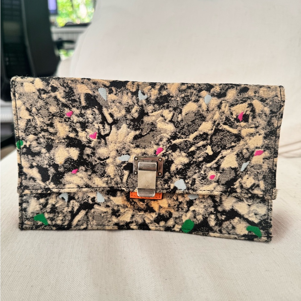 Proenza Schouler patchwork leather clutch